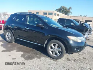 2009 Nissan Murano SL with VIN JN8AZ18U39W024203, listed as a IAAI auction lot 41395008 with 137,330 mi miles. Bid and sale history available at carsss.com. Image 1.