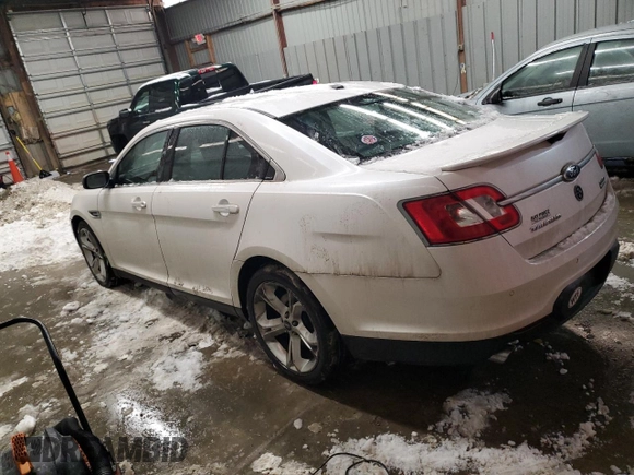 2012 Ford Taurus SHO with VIN 1FAHP2KT3CG115551, listed as a Copart auction lot 89291175 with 90,778 mi miles and Salvage title. Bid and sale history available at DreamBid. Image 2.