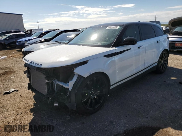 2020 Land Rover Range Rover Velar S with VIN SALYB2FV5LA254001, listed as a Copart auction lot 68013674 with 44,622 mi miles and Salvage Title. Bid and sale history available at carsss.com. Image 1.