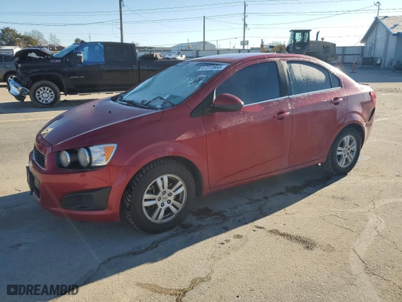 2012 Chevrolet Sonic LT with VIN 1G1JC5SHXC4119112, listed as a Copart auction lot 47313665 with 141,587 mi miles and Salvage Title. Bid and sale history available at carsss.com. Image 1.