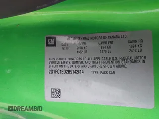 2011 Chevrolet Camaro 2LT z VIN 2G1FC1ED2B9142614, wystawiony jako IAAI lot #42043372 z przebiegiem 143 094 mil mil oraz . Historia ofert i sprzedaży dostępna na DreamBid. Obrazek 9.