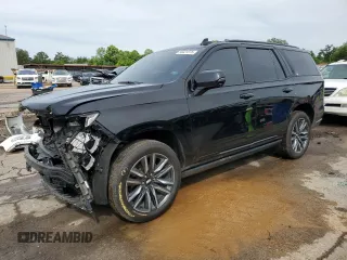 2022 Cadillac Escalade Sport Platinum with VIN 1GYS4GKL4NR277079, listed as a Copart auction lot 55021375 with 85,542 mi miles and Salvage title. Bid and sale history available at DreamBid. Image 1.