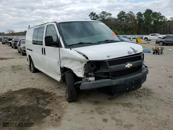 2012 Chevrolet Express Cargo Van with VIN 1GCWGFCA3C1155900, listed as a Copart auction lot 42517515 with 0 mi miles and Salvage Title. Bid and sale history available at carsss.com. Image 11.