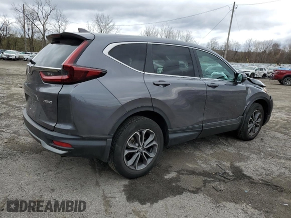 2021 Honda CR-V EX-L с VIN 2HKRW2H82MH685655, выставлен на аукционе Copart как лот 53199995 с пробегом 26 267 миль миль и Списание • Salvage title. История ставок и продаж доступна на DreamBid. Изображение 3.
