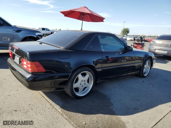 2001 Mercedes-Benz SL-Class with VIN WDBFA68F01F199440, listed as a Copart auction lot 77466294 with 148,000 mi miles and Clean Title. Bid and sale history available at carsss.com. Image 3.