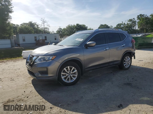 2018 Nissan Rogue SV with VIN KNMAT2MT7JP580223, listed as a Copart auction lot 53661485 with 64,519 mi miles and Salvage Title. Bid and sale history available at carsss.com. Image 1.