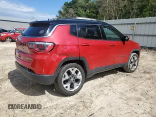 2019 Jeep Compass Limited with VIN 3C4NJDCB7KT641739, listed as a Copart auction lot 56913985 with 111,737 mi miles and Non repairable. Bid and sale history available at DreamBid. Image 3.
