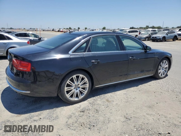 2012 Audi A8 with VIN WAURVAFD9CN022995, listed as a Copart auction lot 60225785 with 85,025 mi miles and Clean title. Bid and sale history available at DreamBid. Image 3.