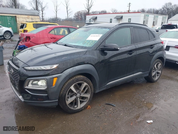2021 Hyundai Kona Limited with VIN KM8K3CA54MU730192, listed as a IAAI auction lot 41102025 with 77,885 mi miles. Bid and sale history available at carsss.com. Image 20.