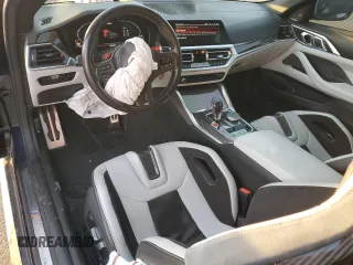 2022 BMW M4 Competition xDrive with VIN WBS33BA0XNCH47220, listed as a Copart auction lot 43039155 with 17,036 mi miles and Salvage Title. Bid and sale history available at carsss.com. Image 8.