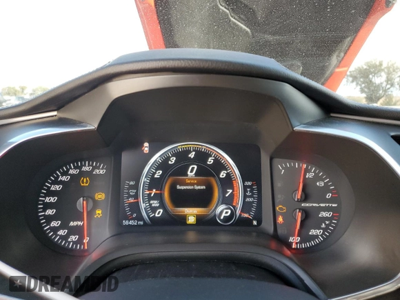 2015 Chevrolet Corvette Z51 2LT with VIN 1G1YK2D78F5123114, listed as a Copart auction lot 85503114 with 58,452 mi miles and Salvage title. Bid and sale history available at DreamBid. Image 9.