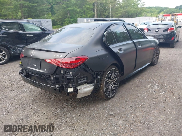 2025 Mercedes-Benz C 43 AMG with VIN W1KAF8HB1SR256613, listed as a IAAI auction lot 42376954 with 1,570 mi miles and . Bid and sale history available at DreamBid. Image 4.