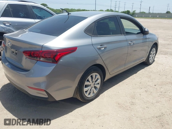 2022 Hyundai Accent SE with VIN 3KPC24A63NE175536, listed as a IAAI auction lot 42759210 with 16,370 mi miles and . Bid and sale history available at DreamBid. Image 4.