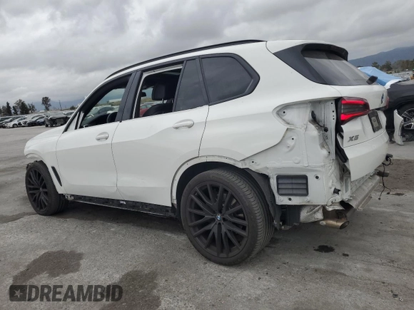 2023 BMW X5 xDrive40i with VIN 5UXCR6C02P9P07428, listed as a Copart auction lot 53520485 with 46,006 mi miles and Salvage title. Bid and sale history available at DreamBid. Image 2.