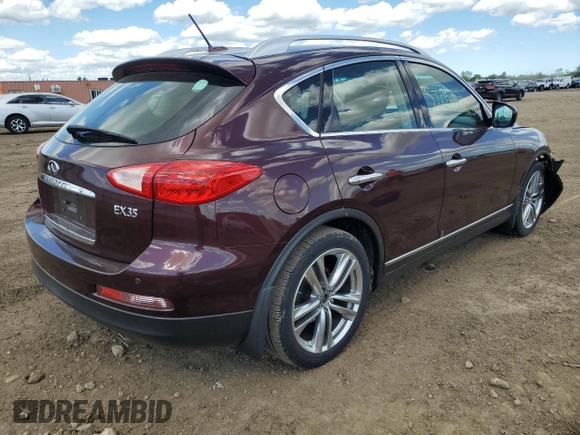 2012 Infiniti EX Journey z VIN JN1AJ0HR9CM450184, wystawiony jako Copart lot #57685715 z przebiegiem Nie podano mil oraz Szkoda całkowita • Salvage title. Historia ofert i sprzedaży dostępna na DreamBid. Obrazek 3.