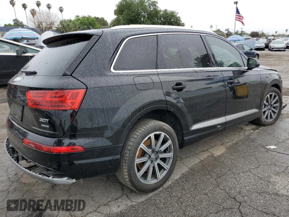 2017 Audi Q7 Premium Plus with VIN WA1LAAF78HD021987, listed as a Copart auction lot 48603955 with 100,617 mi miles and Salvage Title. Bid and sale history available at carsss.com. Image 3.