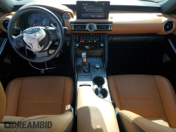 2021 Lexus IS with VIN JTHC81F25M5044796, listed as a Copart auction lot 79816124 with 28,457 mi miles and Salvage Title. Bid and sale history available at carsss.com. Image 8.
