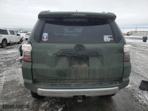 2022 Toyota 4Runner TRD Off Road Premium with VIN JTERU5JR8N6036993, listed as a Copart auction lot 45885305 with 30,414 mi miles and Salvage Title. Bid and sale history available at carsss.com. Image 6.