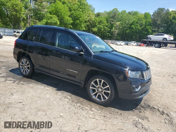 2017 Jeep Compass High Altitude with VIN 1C4NJDEB4HD190216, listed as a Copart auction lot 53316325 with 93,977 mi miles and Salvage title. Bid and sale history available at DreamBid. Image 4.