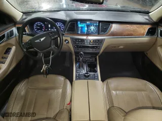2015 Hyundai Genesis 3.8L with VIN KMHGN4JE0FU104518, listed as a Copart auction lot 49256985 with 133,950 mi miles and Salvage Title. Bid and sale history available at carsss.com. Image 8.