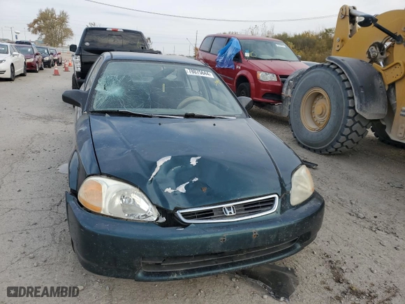 1997 Honda Civic DX with VIN 1HGEJ6626VL003183, listed as a Copart auction lot 78075644 with 133,963 mi miles and Salvage Title. Bid and sale history available at carsss.com. Image 5.