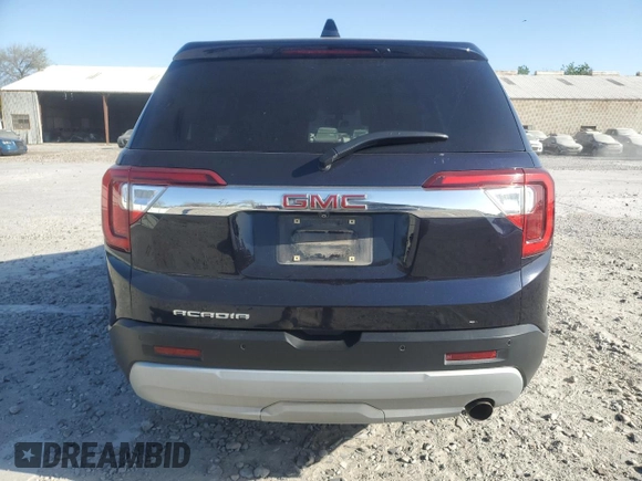 2021 GMC Acadia SLE with VIN 1GKKNKLA4MZ162407, listed as a Copart auction lot 49963725 with 141,122 mi miles and Salvage Title. Bid and sale history available at DreamBid. Image 6.
