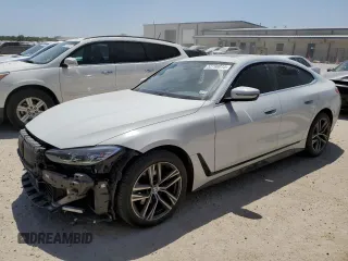 2024 BMW 4 Series 430i with VIN WBA63AV09RFR61736, listed as a Copart auction lot 52798015 with 45,705 mi miles and Salvage title. Bid and sale history available at DreamBid. Image 1.