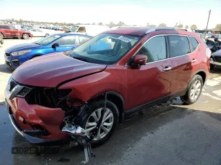 2015 Nissan Rogue SV with VIN KNMAT2MT5FP559183, listed as a Copart auction lot 52304955 with 142,023 mi miles and Salvage Title. Bid and sale history available at carsss.com. Image 1.