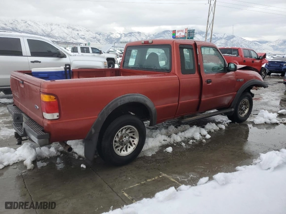 1999 Ford Ranger XLT with VIN 1FTZR15X3XPB80195, listed as a Copart auction lot 45661885 with 145,440 mi miles and Salvage Title. Bid and sale history available at carsss.com. Image 3.