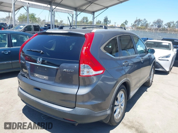 2013 Honda CR-V EX-L with VIN 2HKRM4H76DH646060, listed as a IAAI auction lot 42624207 with 208,519 mi miles and . Bid and sale history available at DreamBid. Image 4.