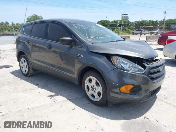 2018 Ford Escape S with VIN 1FMCU0F7XJUA16377, listed as a IAAI auction lot 42080136 with 81,060 mi miles and . Bid and sale history available at carsss.com. Image 1.