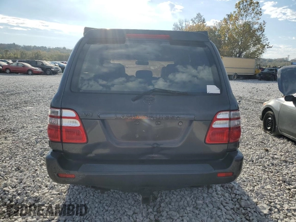 2003 Toyota Land Cruiser with VIN JTEHT05J932044630, listed as a Copart auction lot 76836364 with 215,802 mi miles and Salvage Title. Bid and sale history available at carsss.com. Image 6.