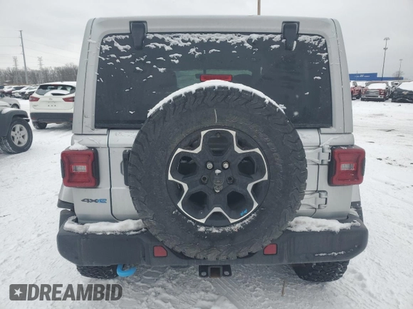 2022 Jeep Wrangler Unlimited Rubicon with VIN 1C4JJXR63NW264609, listed as a Copart auction lot 88148715 with 33,308 mi miles and Salvage title. Bid and sale history available at DreamBid. Image 6.