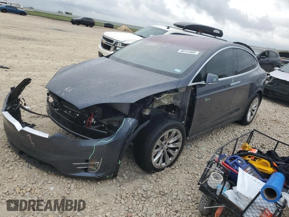 2017 Tesla Model X 90D with VIN 5YJXCBE26HF079246, listed as a Copart auction lot 50141605 with 68,905 mi miles and Salvage Title. Bid and sale history available at DreamBid. Image 1.