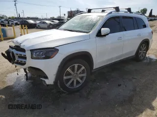 2021 Mercedes-Benz GLS with VIN 4JGFF5KE2MA407859, listed as a Copart auction lot 50053015 with 49,045 mi miles and Salvage Title. Bid and sale history available at carsss.com. Image 1.