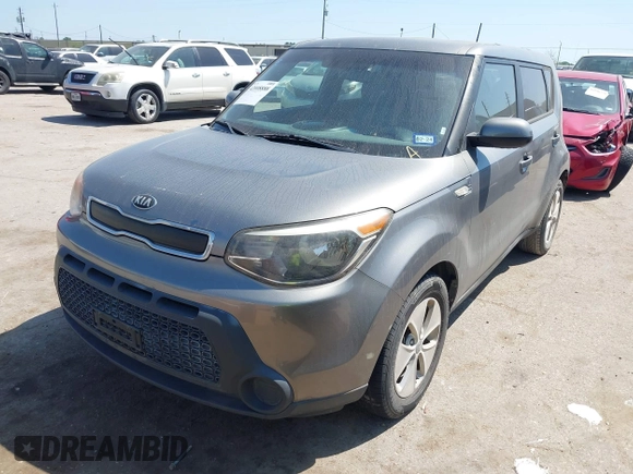 2014 Kia Soul with VIN KNDJN2A27E7049468, listed as a IAAI auction lot 42008888 with 112,788 mi miles. Bid and sale history available at carsss.com. Image 2.
