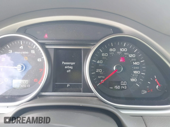 2015 Audi Q7 S line Prestige with VIN WA1DGAFE9FD004677, listed as a IAAI auction lot 42590832 with 150,143 mi miles and . Bid and sale history available at DreamBid. Image 15.