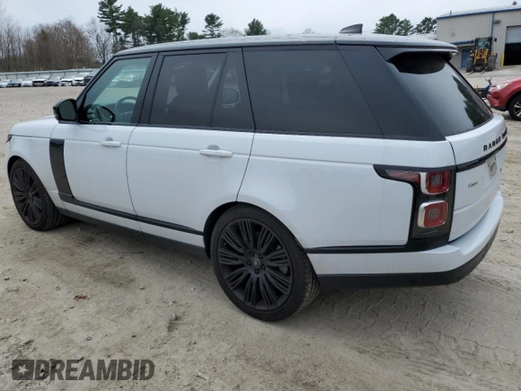 2019 Land Rover Range Rover HSE with VIN SALGS2SV5KA554850, listed as a Copart auction lot 49958105 with 42,447 mi miles and Salvage Title. Bid and sale history available at DreamBid. Image 2.