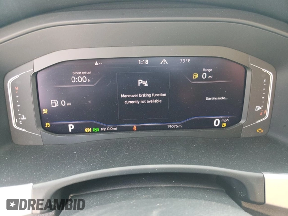 2023 Volkswagen Atlas SE with VIN 1V2KR2CAXPC526268, listed as a Copart auction lot 48411415 with 19,075 mi miles and Salvage title. Bid and sale history available at DreamBid. Image 9.