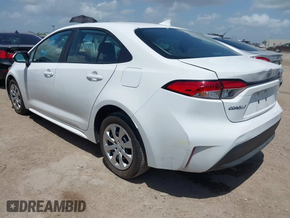 2024 Toyota Corolla LE z VIN 5YFB4MDE1RP166217, wystawiony jako IAAI lot #42537134 z przebiegiem 33 269 mil mil oraz . Historia ofert i sprzedaży dostępna na DreamBid. Obrazek 3.