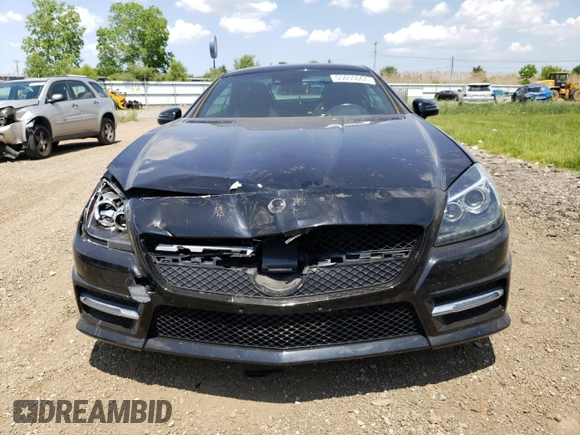 2015 Mercedes-Benz SLK-Class SLK 350 with VIN WDDPK5HA0FF110366, listed as a Copart auction lot 55655064 with 45,317 mi miles and Salvage Title. Bid and sale history available at carsss.com. Image 5.