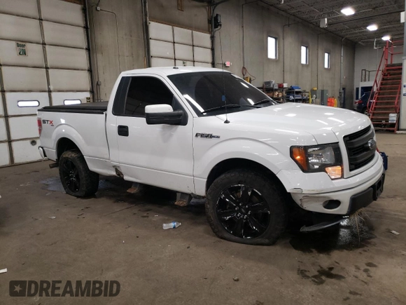 2013 Ford F-150 XL with VIN 1FTMF1EF6DFB52970, listed as a Copart auction lot 89300035 with 189,882 mi miles and Salvage Title. Bid and sale history available at DreamBid. Image 4.