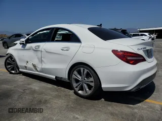 2018 Mercedes-Benz CLA 250 with VIN WDDSJ4EB9JN635123, listed as a Copart auction lot 55898275 with 76,361 mi miles and Salvage title. Bid and sale history available at DreamBid. Image 2.