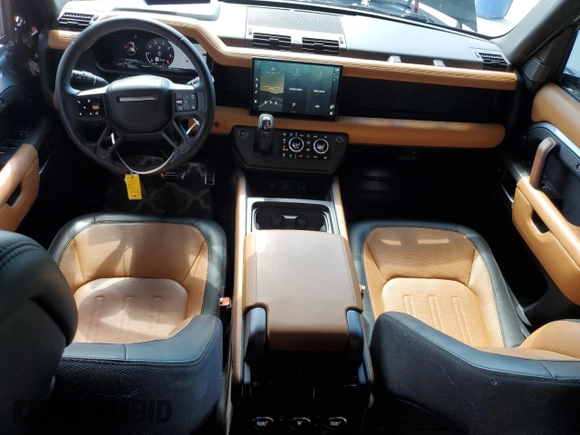 2023 Land Rover Defender X with VIN SALEX7EU6P2147792, listed as a Copart auction lot 62846635 with 78,333 mi miles and Salvage title. Bid and sale history available at DreamBid. Image 8.
