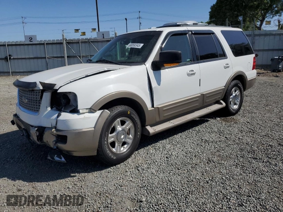 2004 Ford Expedition Eddie Bauer with VIN 1FMFU18L84LA80053, listed as a Copart auction lot 58858345 with 103,596 mi miles and Salvage title. Bid and sale history available at DreamBid. Image 1.
