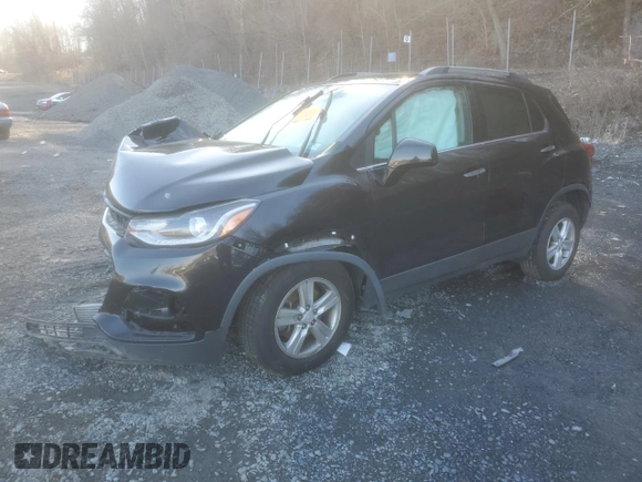 2017 Chevrolet Trax LT with VIN 3GNCJPSB2HL255448, listed as a Copart auction lot 49260535 with 52,496 mi miles and Salvage Title. Bid and sale history available at carsss.com. Image 1.