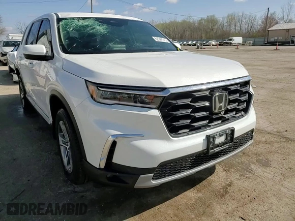2025 Honda Pilot EX-L с VIN 5FNYG1H44SB045507, выставлен на аукционе Copart как лот 52041215 с пробегом 9 126 миль миль и Списание • Salvage title. История ставок и продаж доступна на DreamBid. Изображение 14.