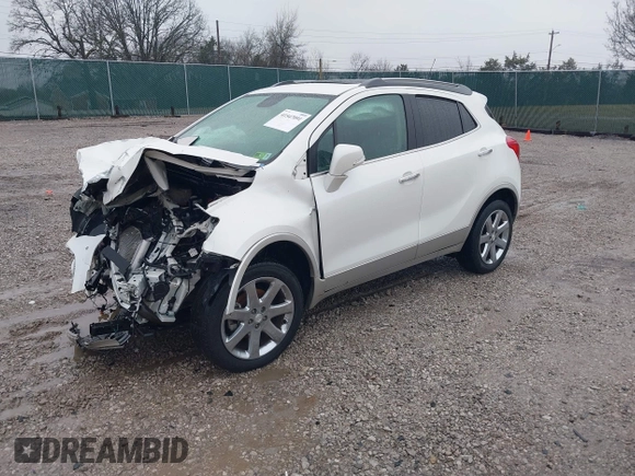 2016 Buick Encore Leather with VIN KL4CJGSB2GB724332, listed as a IAAI auction lot 41547091 with 61,096 mi miles. Bid and sale history available at carsss.com. Image 20.