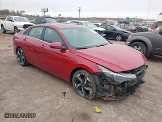 2021 Hyundai Elantra SEL with VIN KMHLN4AG0MU089130, listed as a IAAI auction lot 41499443 with 66,689 mi miles. Bid and sale history available at carsss.com. Image 1.