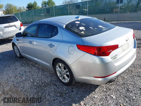 2013 Kia Optima LX with VIN 5XXGM4A79DG199785, listed as a IAAI auction lot 42015820 with 137,202 mi miles. Bid and sale history available at carsss.com. Image 3.